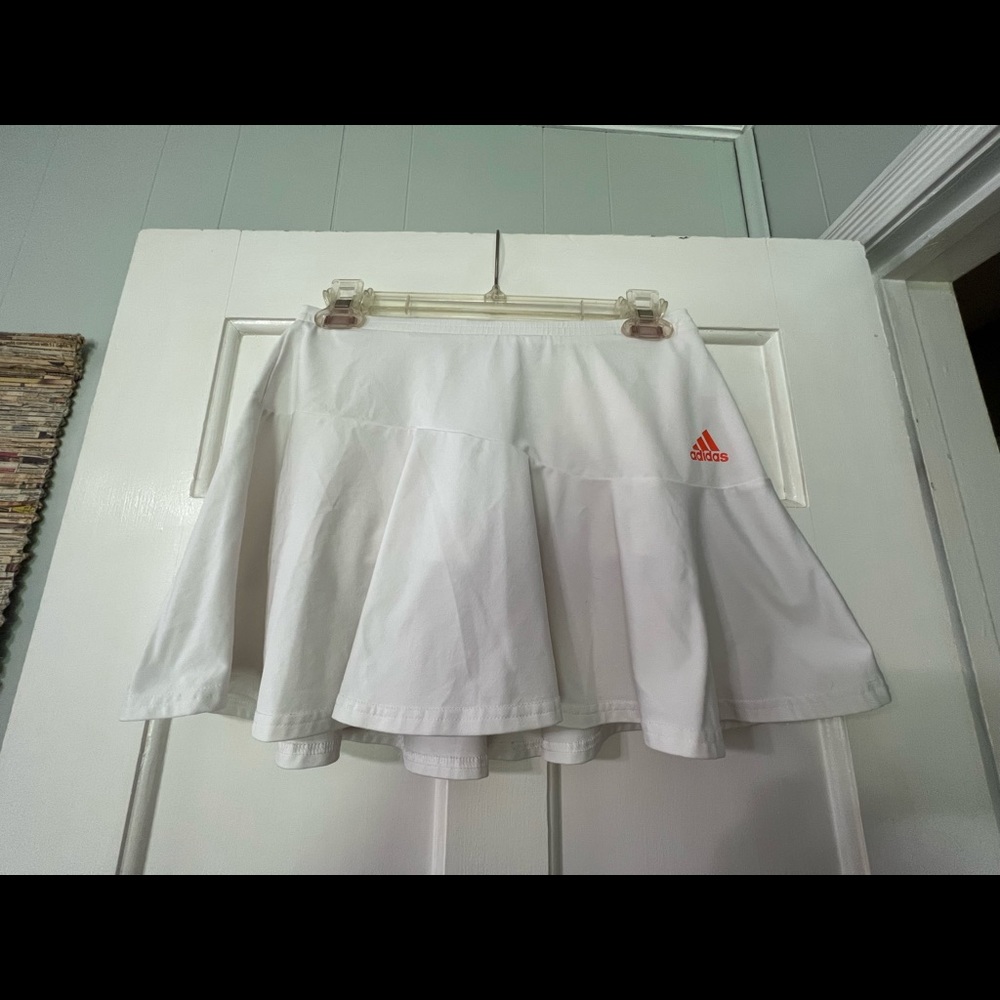 White Adidas Tennis Skirt